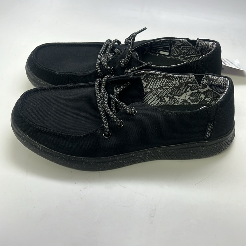 Skechers Women’s Bobs Skipper Tide Pool Sneaker Size 6.5 Black - Picture 2 of 8